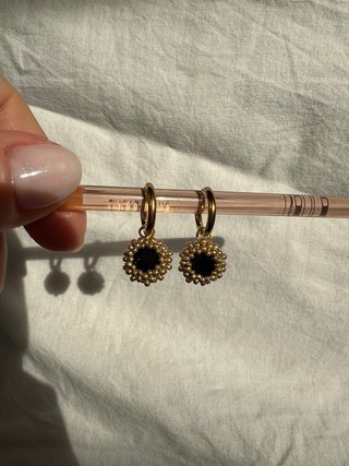 Orecchini Eclà nero e oro