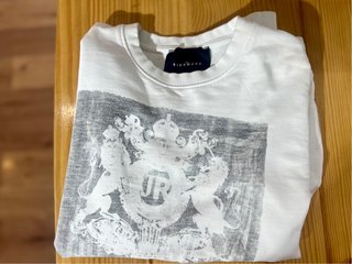 Sudadera Richmond Blanca con Estampado