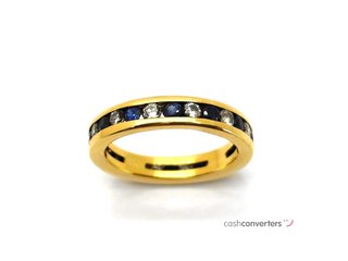 anillo oro 18k con piedra con diamante