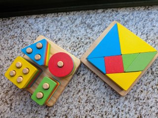Lote 4 Juegos Montessori Madera Educativos