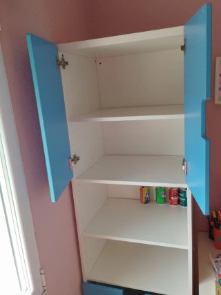 Armario Ikea Blanco y Azul