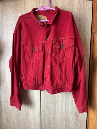 Chaqueta vaquera Levi's roja vintage