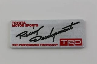 Emblema placa Toyota motor sport TRD Racing