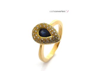 sortija oro 18k con piedra con diamante