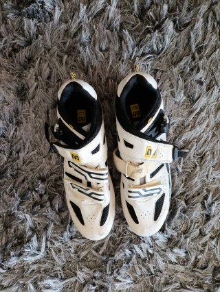 Zapatillas de Ciclismo Mavic Blancas Talla 44
