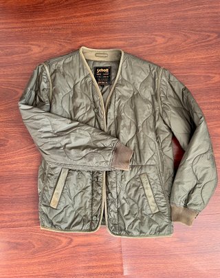 Chaqueta acolchada Schott verde M