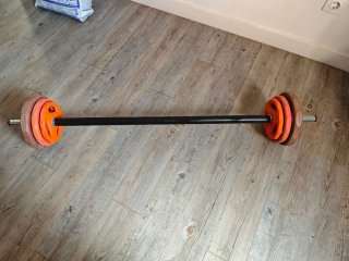 Barra pesas Body Pump con Discos 17.5kg