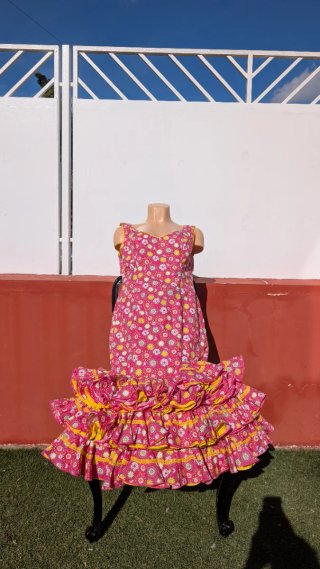 505 Vestido de Flamenca con volantes L 40-42