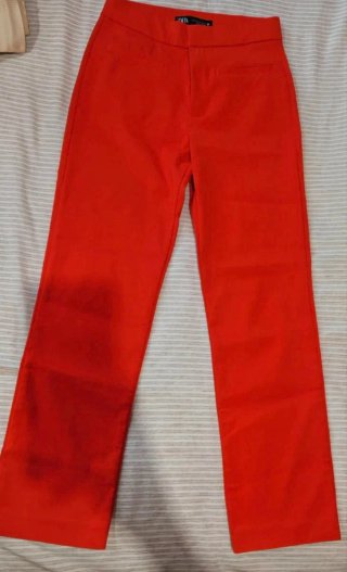 Pantalón Zara Rojo