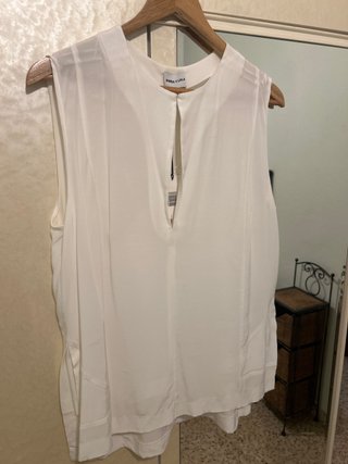 Blusa sin mangas BIMBA Y LOLA blanca talla única