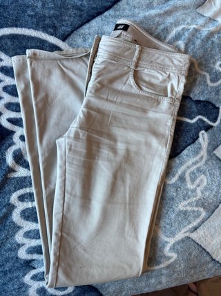Pantalones H&M mujer beige