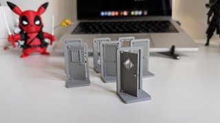 21 puertas Zombicide que se abren 3D