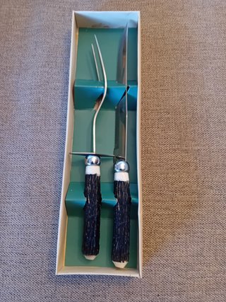 Set de Cuchillo y Tenedor de Cocina para Trinchar