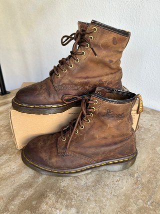 Botas Dr. Martens Piel Marrón Vintage 1460