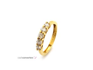 sortija oro 18k con piedra con diamante