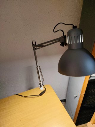 Lámpara Escritorio Flexible IKEA Gris