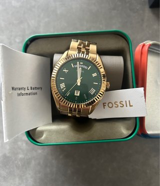 Reloj Fossil Traditional Campbell Dorado/Verde