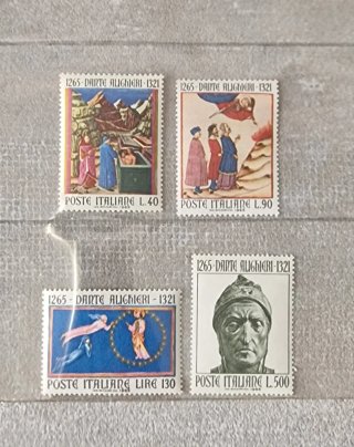 Serie francobolli Dante Alighieri 1265-1321