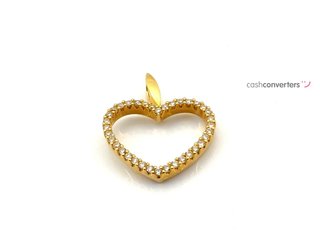colgante oro 18k con piedra con diamante