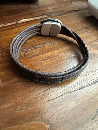 Pulsera Uno de 50 Cuero Marrón