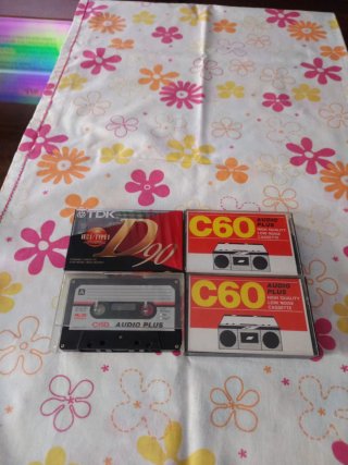 Lote 4 Cintas Cassette virgenes TDK 90 y C60 Audio