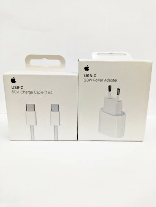 Cargador Apple 20W y Cable USB-C 60W