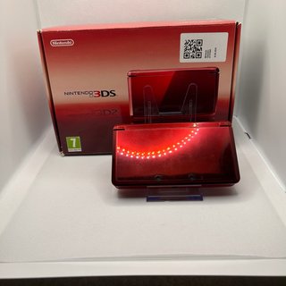 Nintendo 3DS rosso metallico, con scatola completo