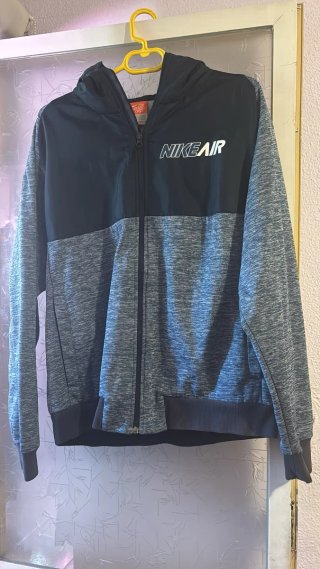 Chaqueta Nike Air Negra y Gris