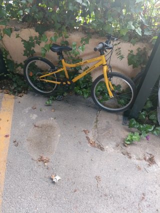Bicicleta infantil amarilla RIVERSIDE