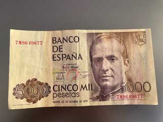 Billetes 5000 Pesetas 1979