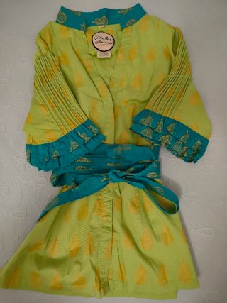 Almatrichi Blusa M/38/10 Verde y Amarillo