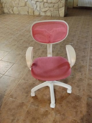Silla de estudio infantil rosa