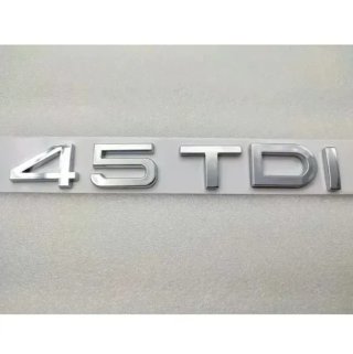 Emblema logo Audi 4.5 TDI plata