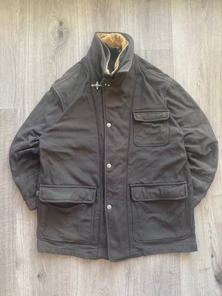 Fay chaqueta vintag marrón field pana forro lana L