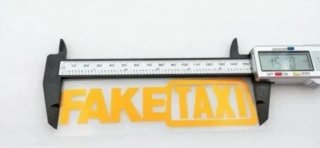 Pegatinas vinilo fake Taxi