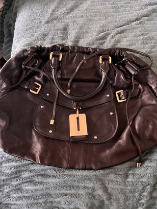 Bolso de piel Hugo Boss negro