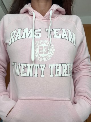 Sudadera Rams Team rosa mujer talla S