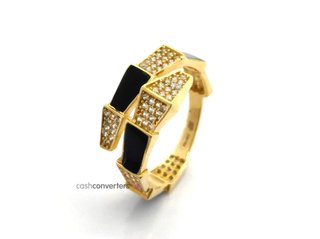 sortija oro 18k con piedra con circonita