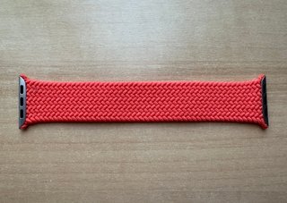 Apple Watch 44mm Electric Orange Braided Solo Loop