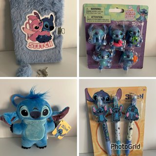 Lote de 4 artículos de Stitch Disney