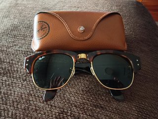 Gafas de Sol Ray-Ban Clubmaster Marrones y Doradas