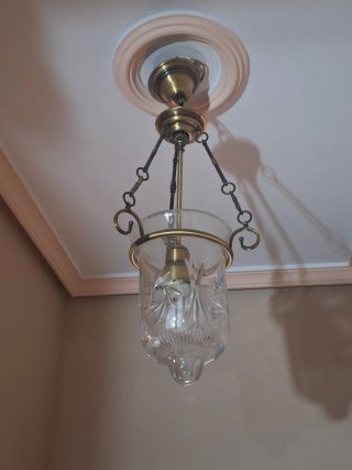 Lámpara de techo colgante de cristal