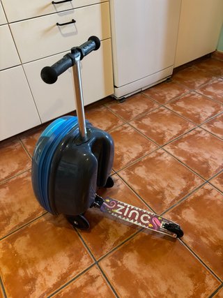 Maleta Patinete Infantil Azul para viaje