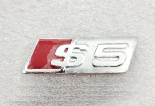 Logo Audi S5 26 x 9 mm plata