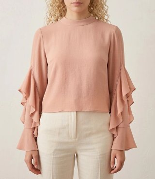 Blusa rosa maquillaje talla XS