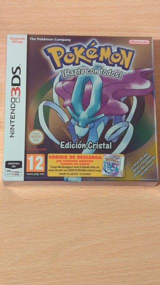 Scatola Pokémon Cristallo 3DS Vuota