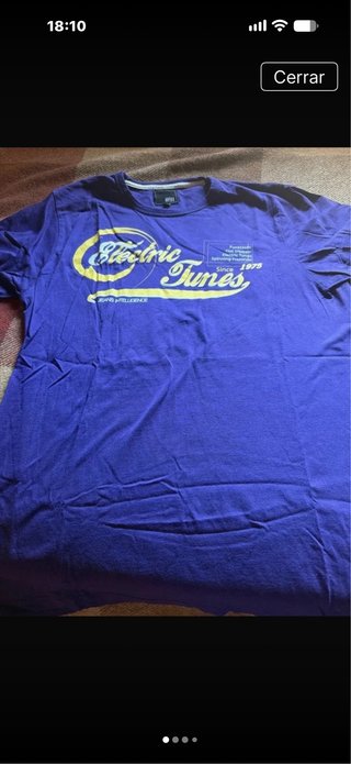 Camiseta Jack & Jones juvenil morada