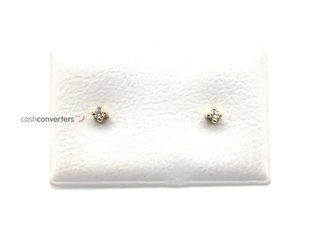 pendientes oro 18k con piedra con diamante