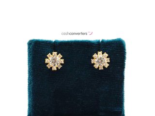 pendientes oro 18k con piedra