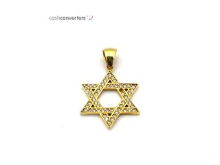 colgante oro 18k con piedra con circonita